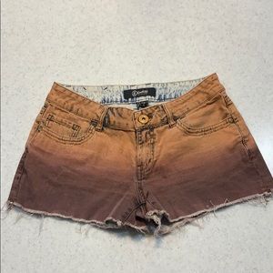 Rewash Ombré orange-brown jean shorts size 5